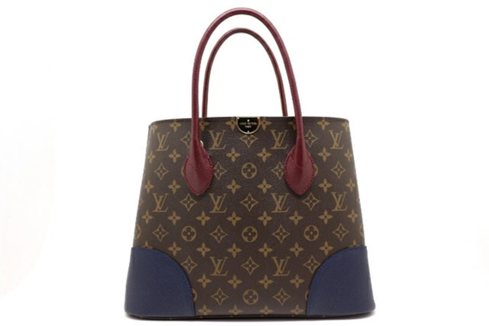 LOUIS VUITTON Bag Flandrin Monogram Navy Blue Mauve